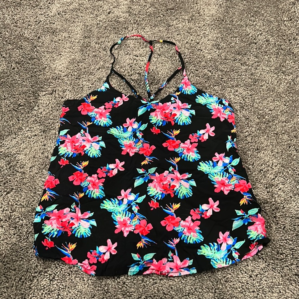 No boundaries floral crop top